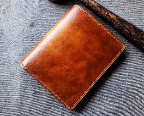 Genuine Vietnam A-lli WAX PATINA shops Leather Skin Bifold Wallet for Men, Money Clip Walllet Real A-lli Leather Skin.